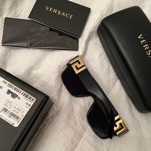 Versace Black/Gold Sunglasses
